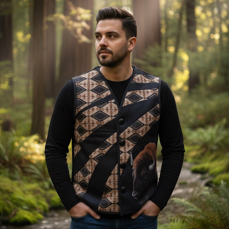 Buffalo Native Vest(Black)