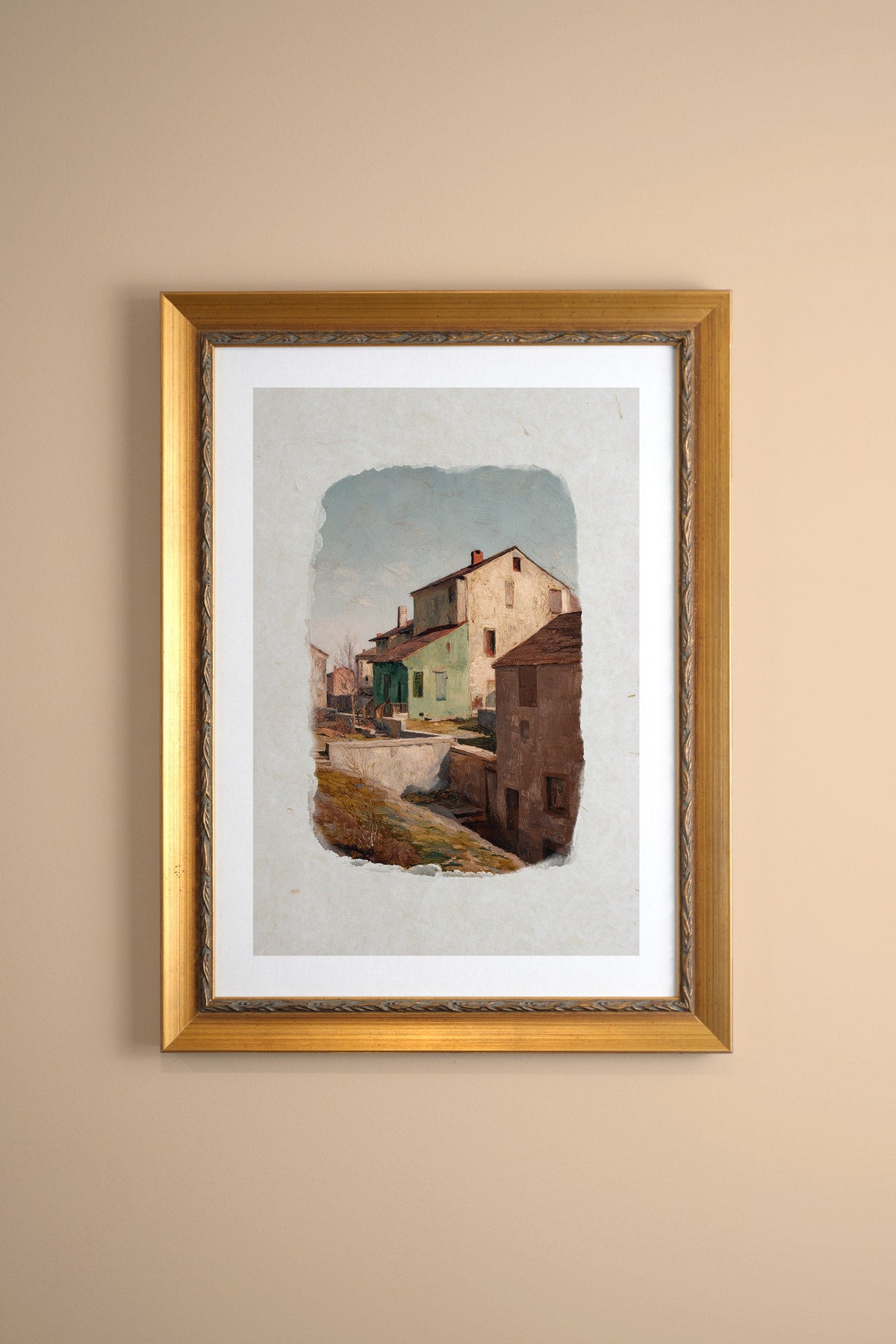 SUNLIT WALLS, CADRE VINTAGE OR
