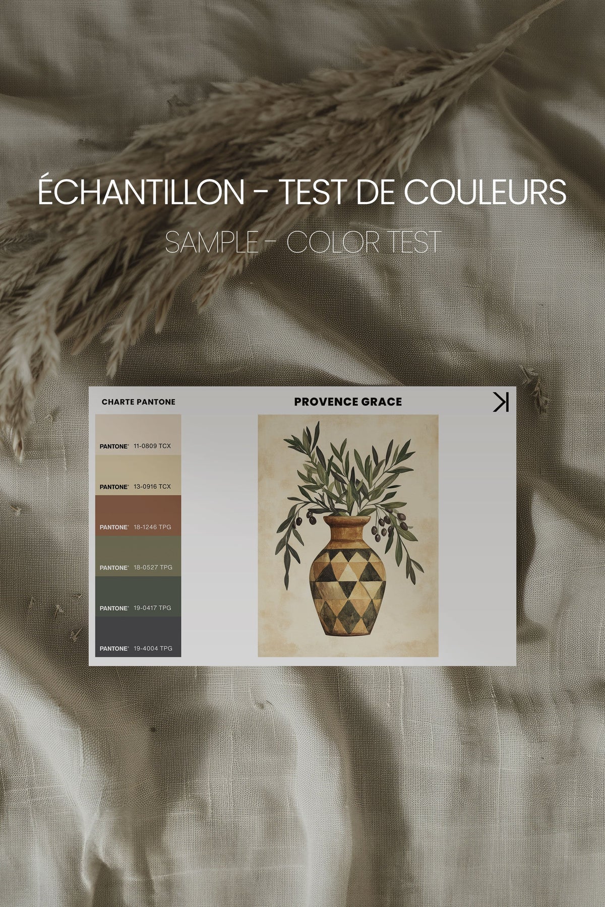 PROVENCE GRACE, Oeuvre sur toile étirée