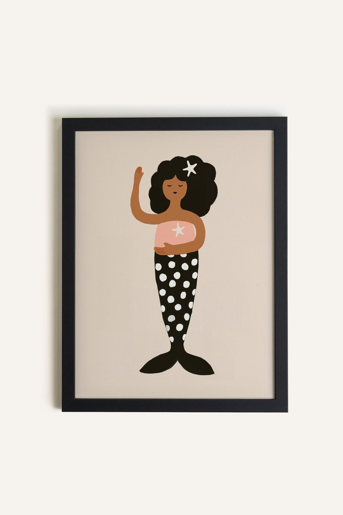 Sirène Étoilée, Toile rigide encadrée