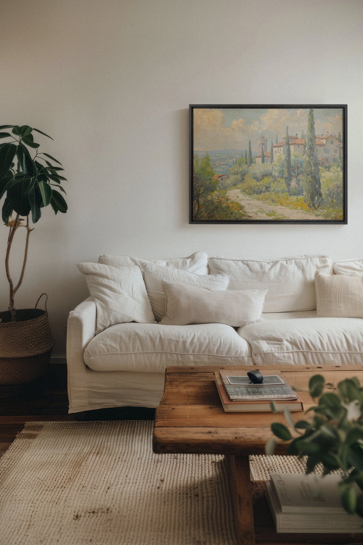 Olive Haven, Oeuvre sur toile étirée