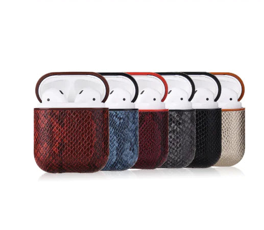 Snake Skin Earphone Case with Shockproof Design