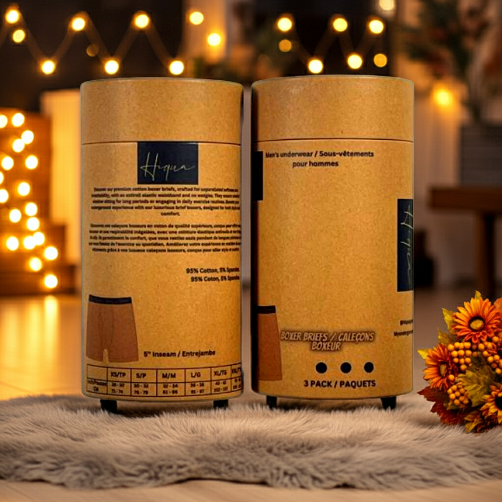 Men’s gift packaging with 3 Brief Boxers