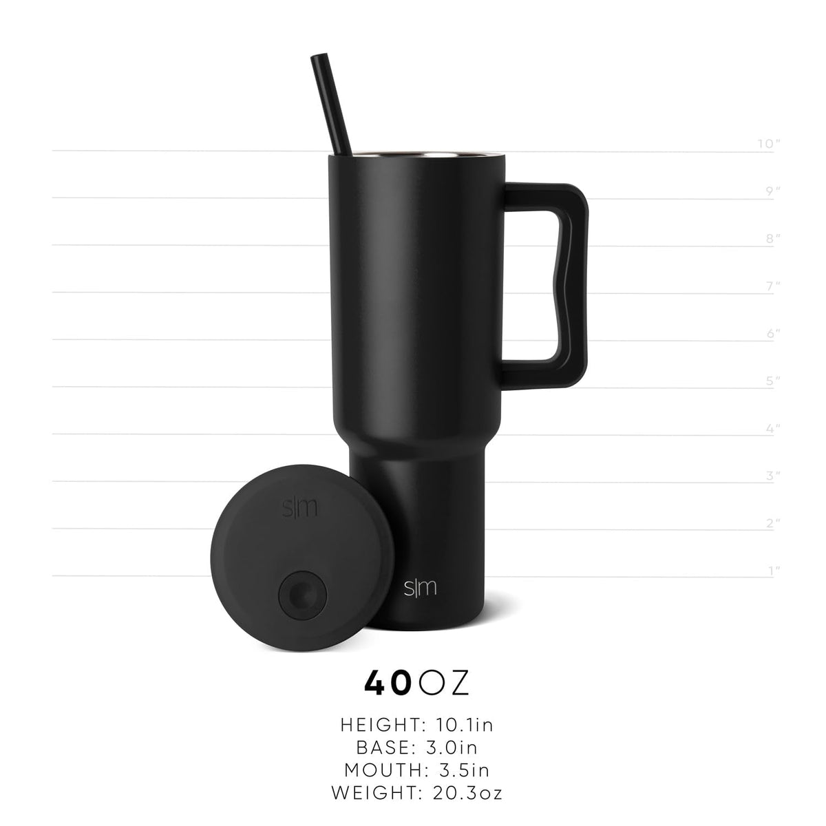 Simple Modern Halloween Tumbler with Handle | 40oz | Pumpkins
