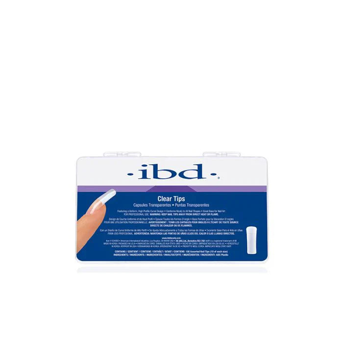 IBD Classic Clear Nail Tips 100 box