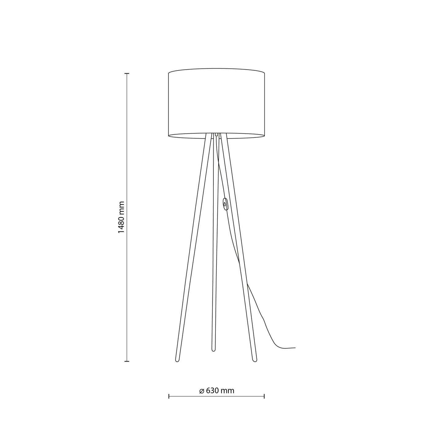 TOKYO Floor Lamp for Living Room, Bedroom & Reading Nook – Scandinavian Minimalist Design (Clearance)