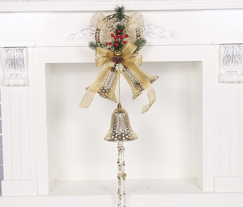 Christmas Bell Ornaments, Pearlescent Paper Tree Decorations