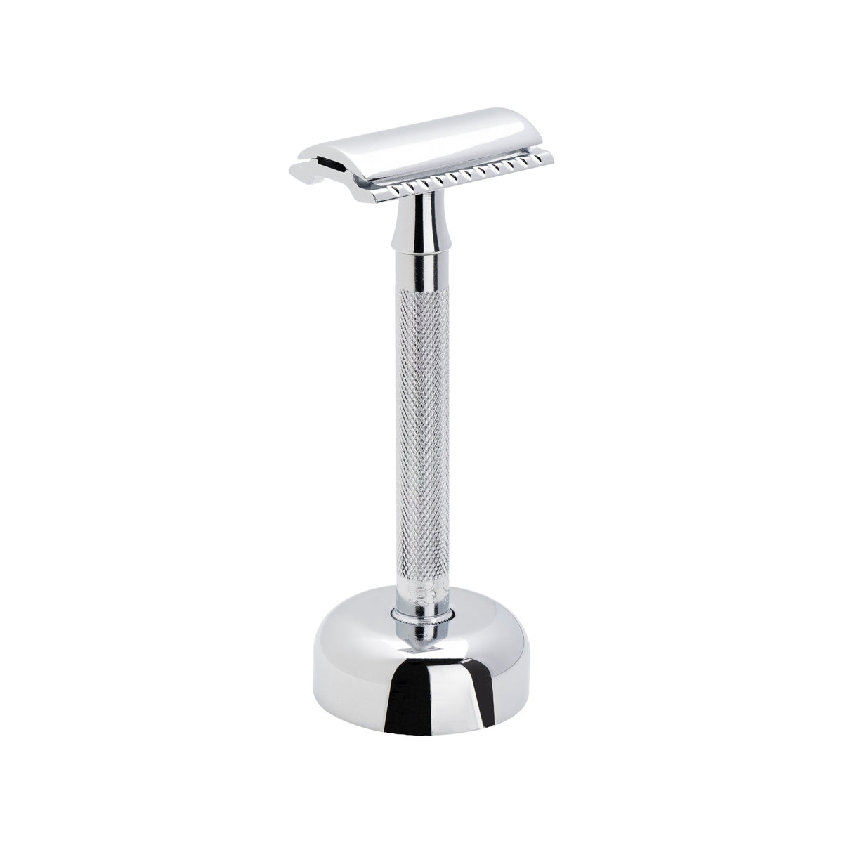 Merkur Razor Set 2-pieces ( Razor 23 001, and Stand 4005 001), Bright Chrome, MK-2381001