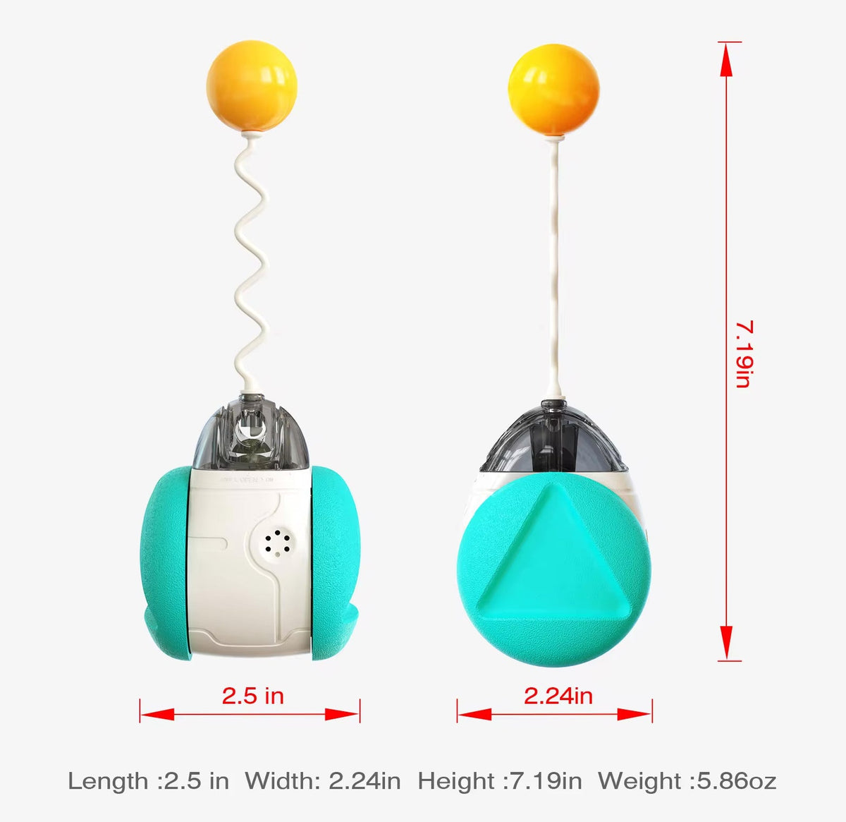 Interactive Squeaky Balance Toy – Fun for Dogs & Cats