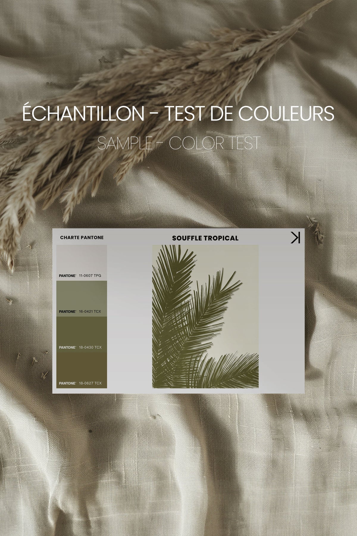 SOUFFLE TROPICAL, Oeuvre sur toile étirée