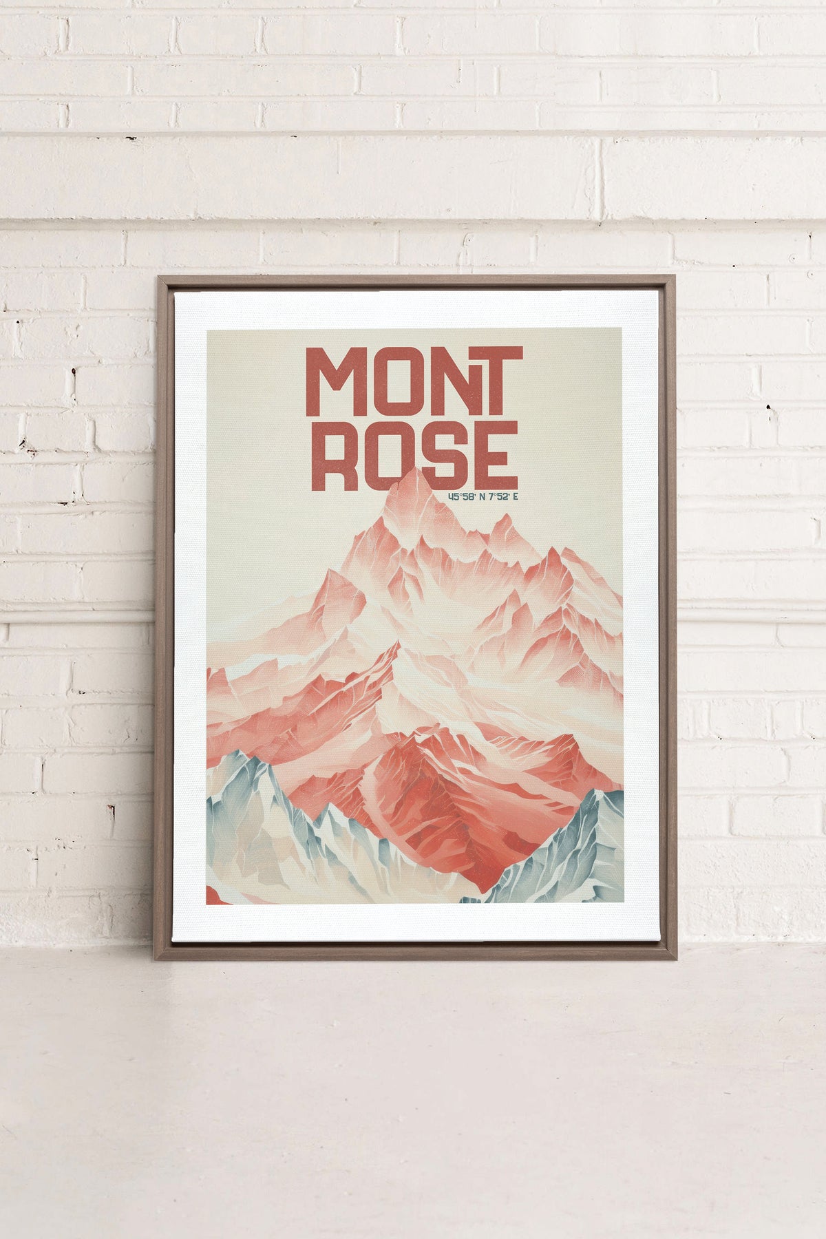 ROSE SUMMIT, Oeuvre sur toile étirée