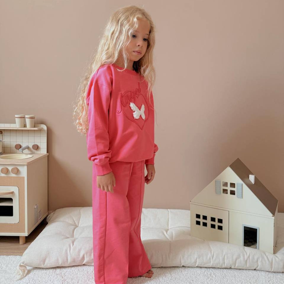 Lovely Butterfly Girls Casual Set