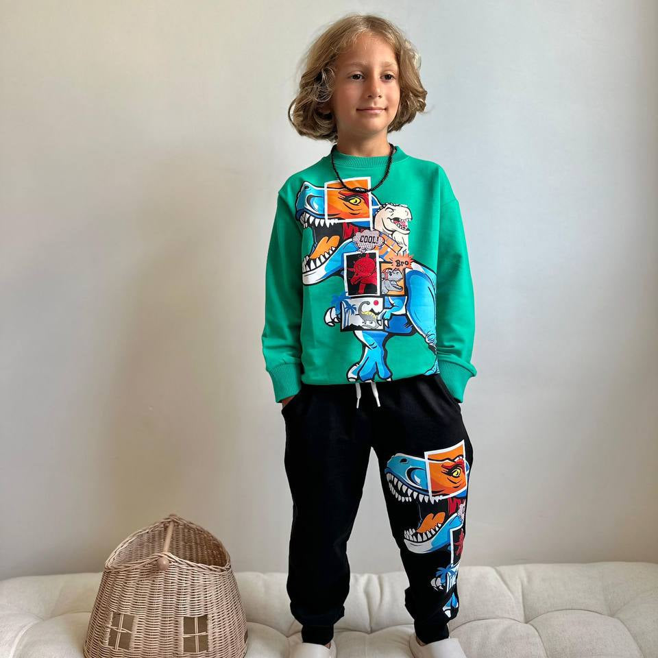 T-Rex Square Boys Joggers Set