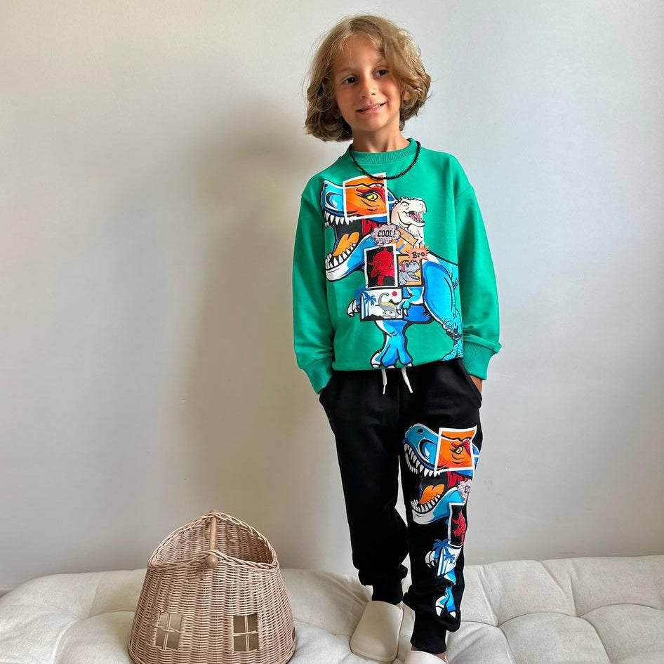 T-Rex Square Boys Joggers Set