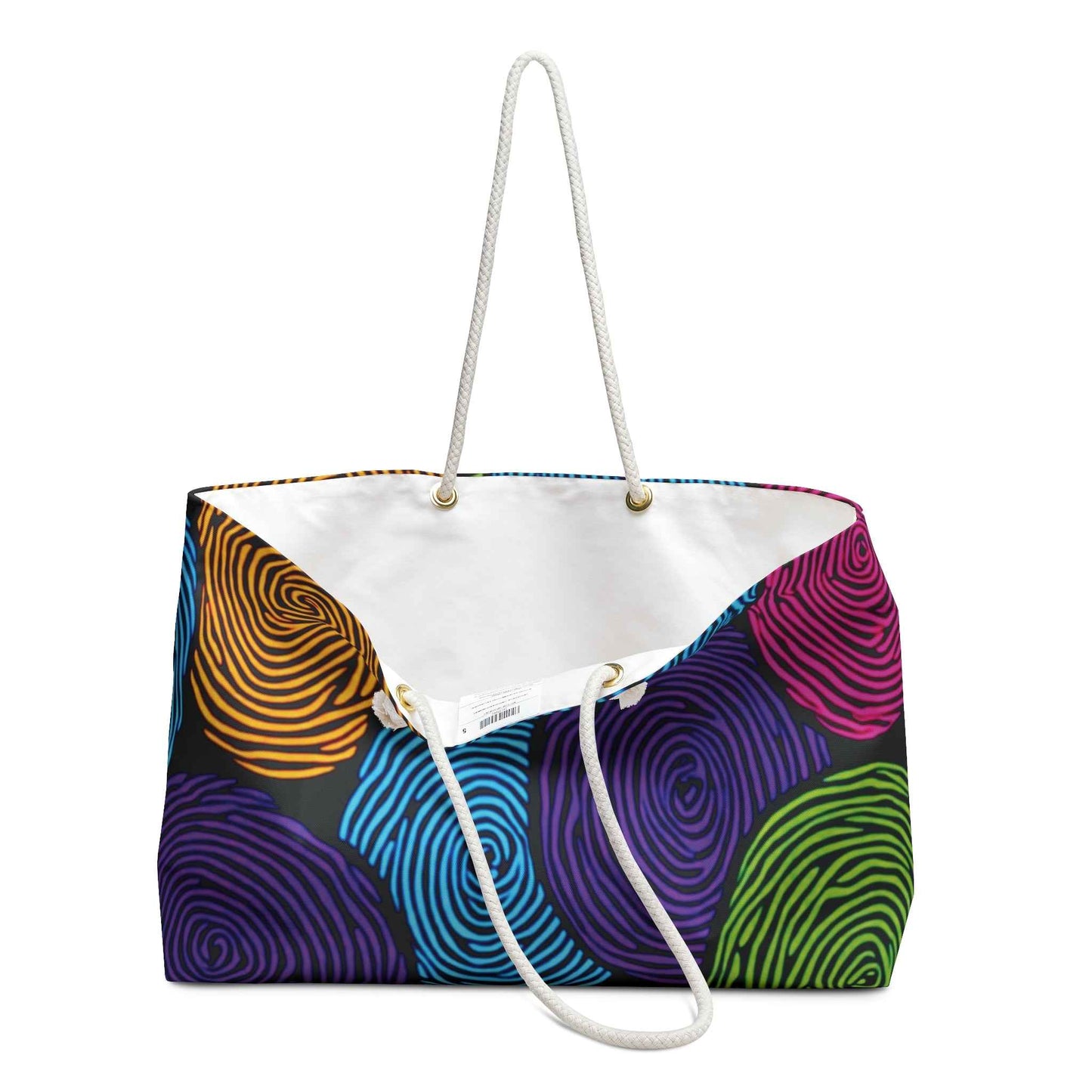 Colorful Swirl Circles Weekender Bag | Bright Abstract Pattern | Busy Mom Carryon | Mother Gifts