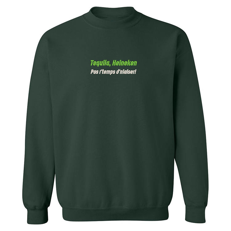 Crewneck Tequila Heinken brodé