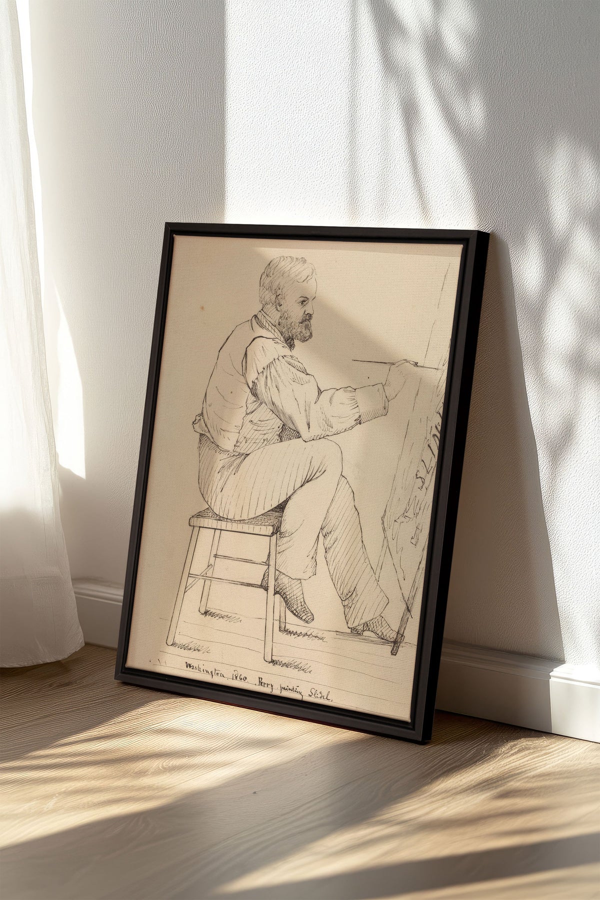 AU FIL DU TRAIT, Oeuvre sur toile étirée