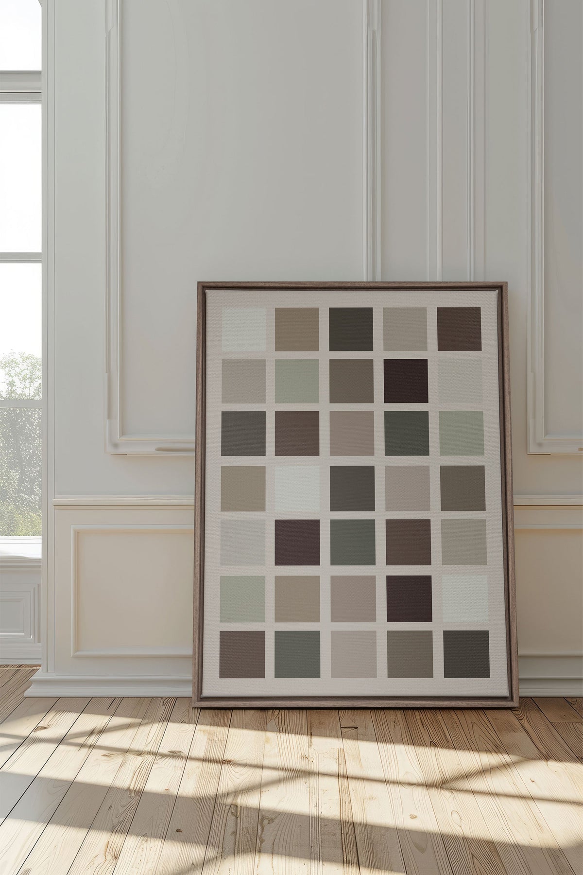 ORGANIZED TONES, Oeuvre sur toile étirée