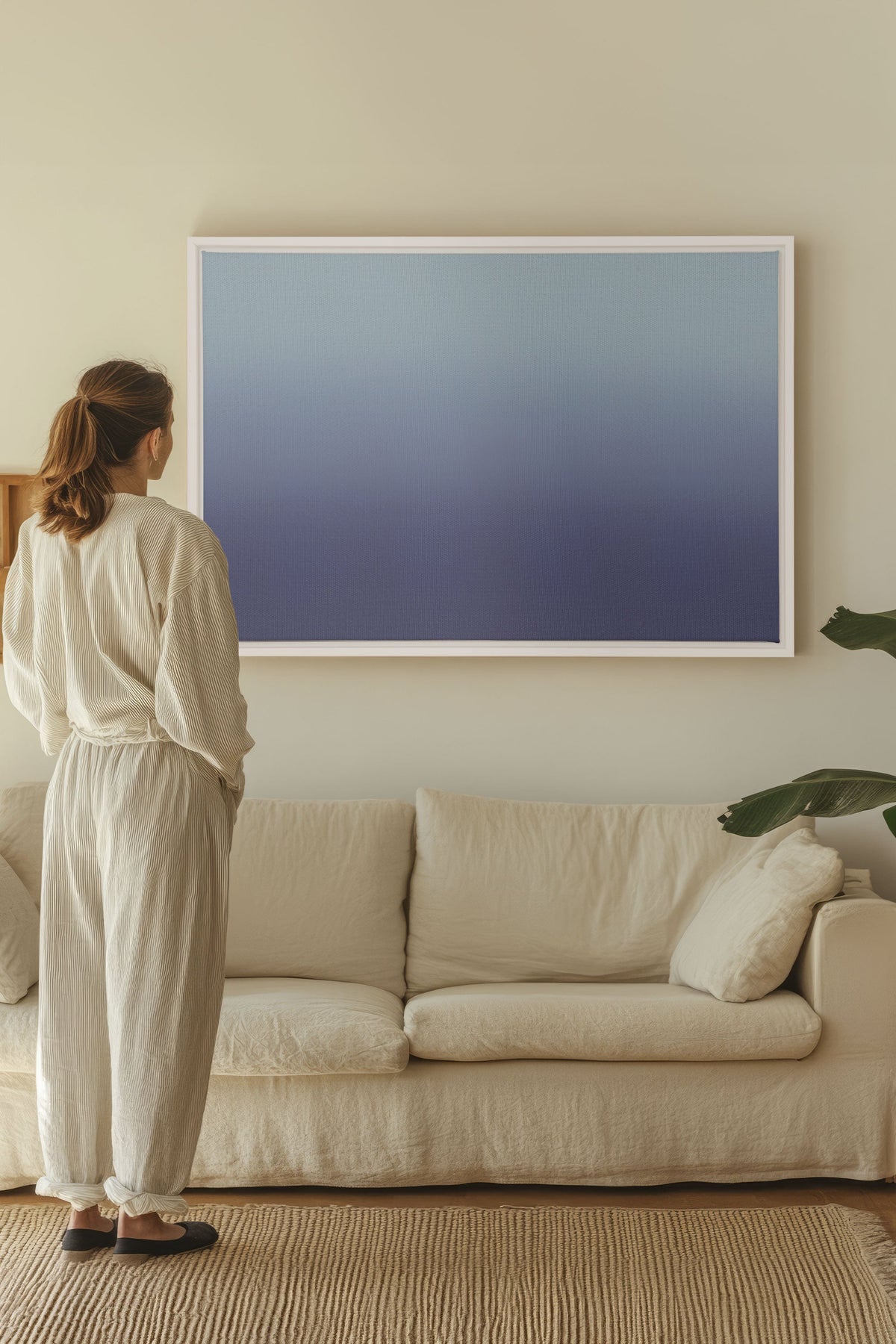 REFLET NOCTURNE, Oeuvre sur toile étirée