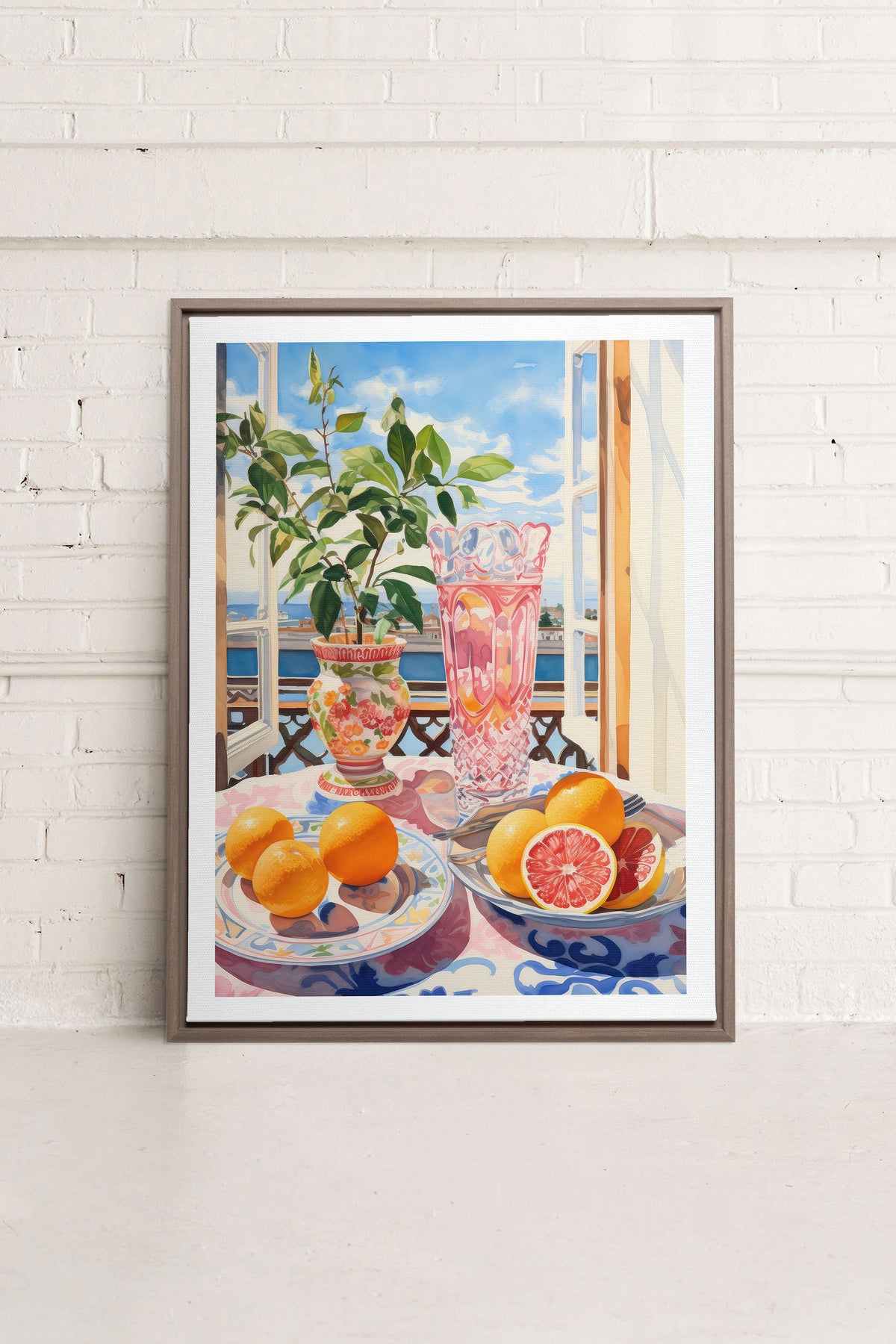 CITRUS VISTA PARADISE, Oeuvre sur toile étirée