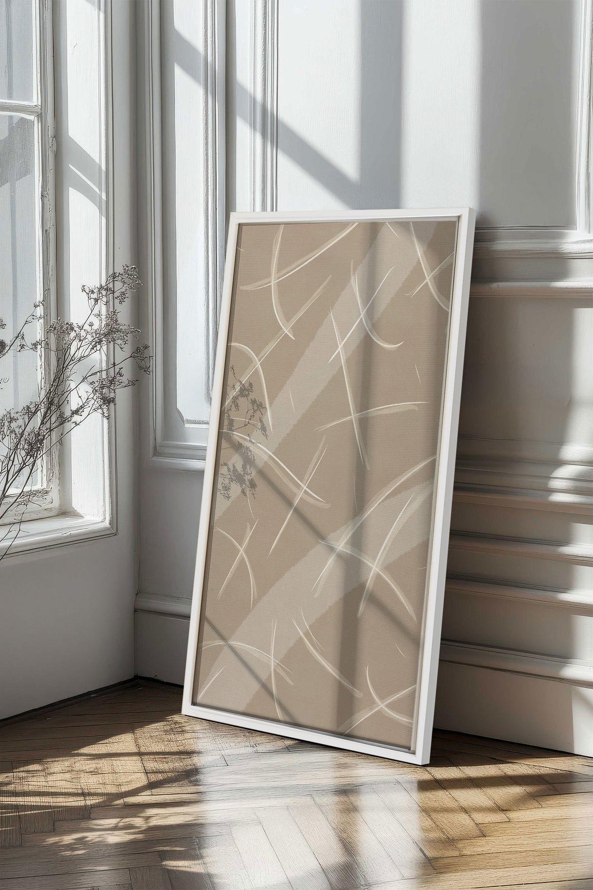 LUMINOUS LINES, Oeuvre sur toile étirée