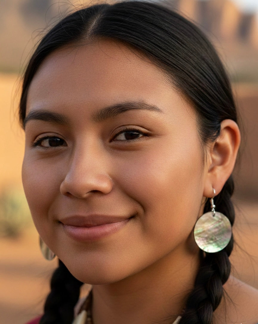 Abalone Drop Earrings