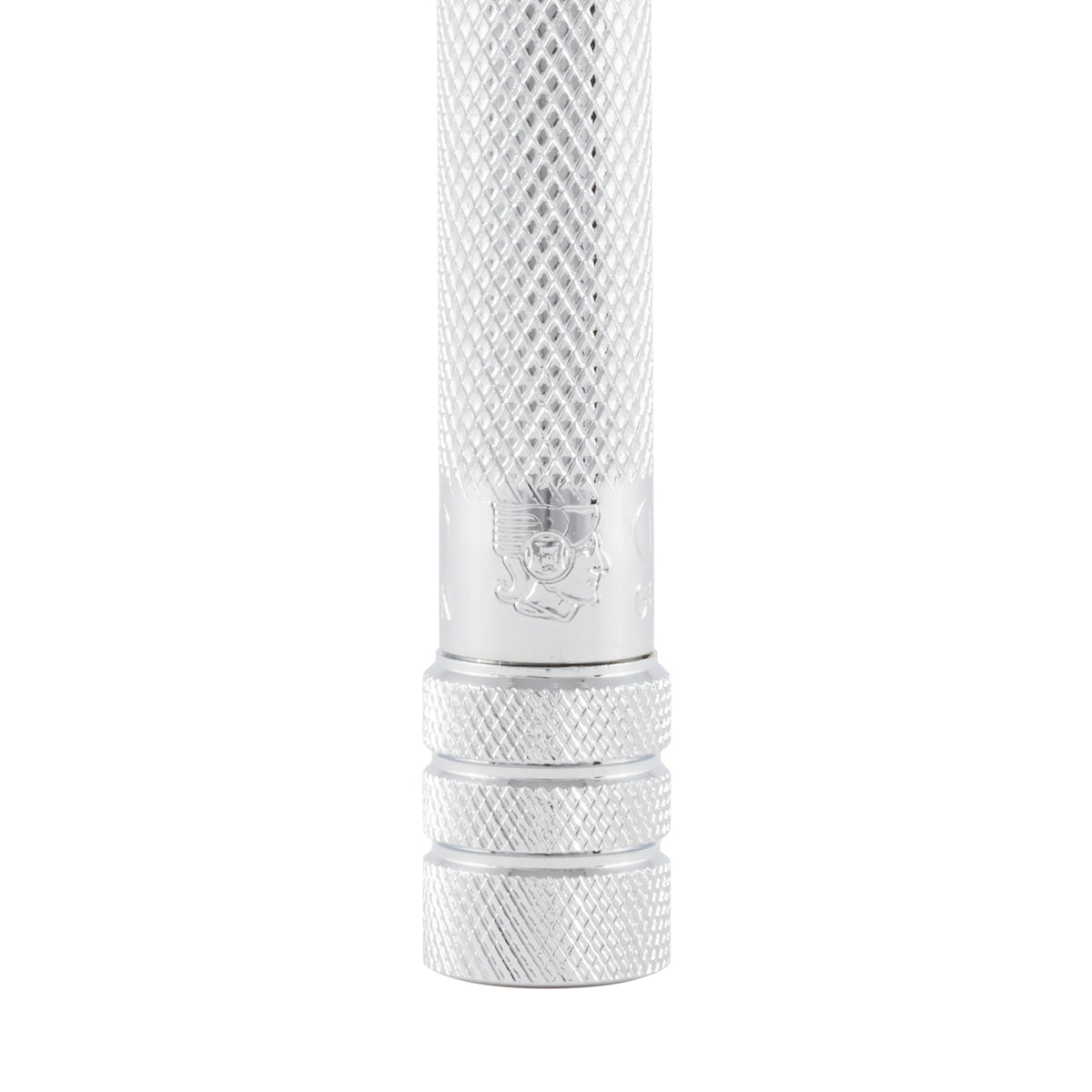 Merkur 23C 3-Piece DE Safety Razor, Closed Comb, Knurled Extra Long Handle, Chrome