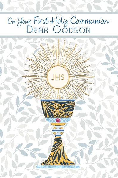 Godson First Communion Card