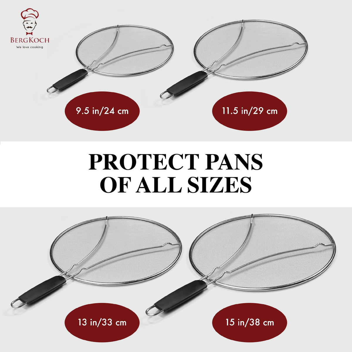 Splatter Screen for Frying Pan - 13 Inch Stainless Steel Grease Splatter Guard - Cover Oil Splash When Sizzling Bacon, Cooking Fried Chicken or Popcorn š All In One Marketplace Canada