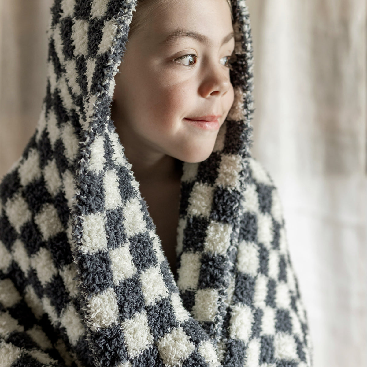 Turbulence & Baby's Breath Check Print Toddler Blanket