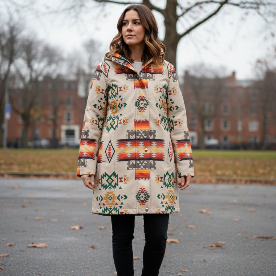 Terra Star(Beige Colour) 3/4-Length Coat