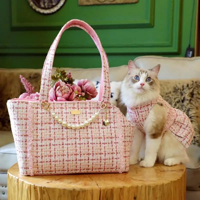 Coco Tweed Pet Carrier | Dog Carrier Bag