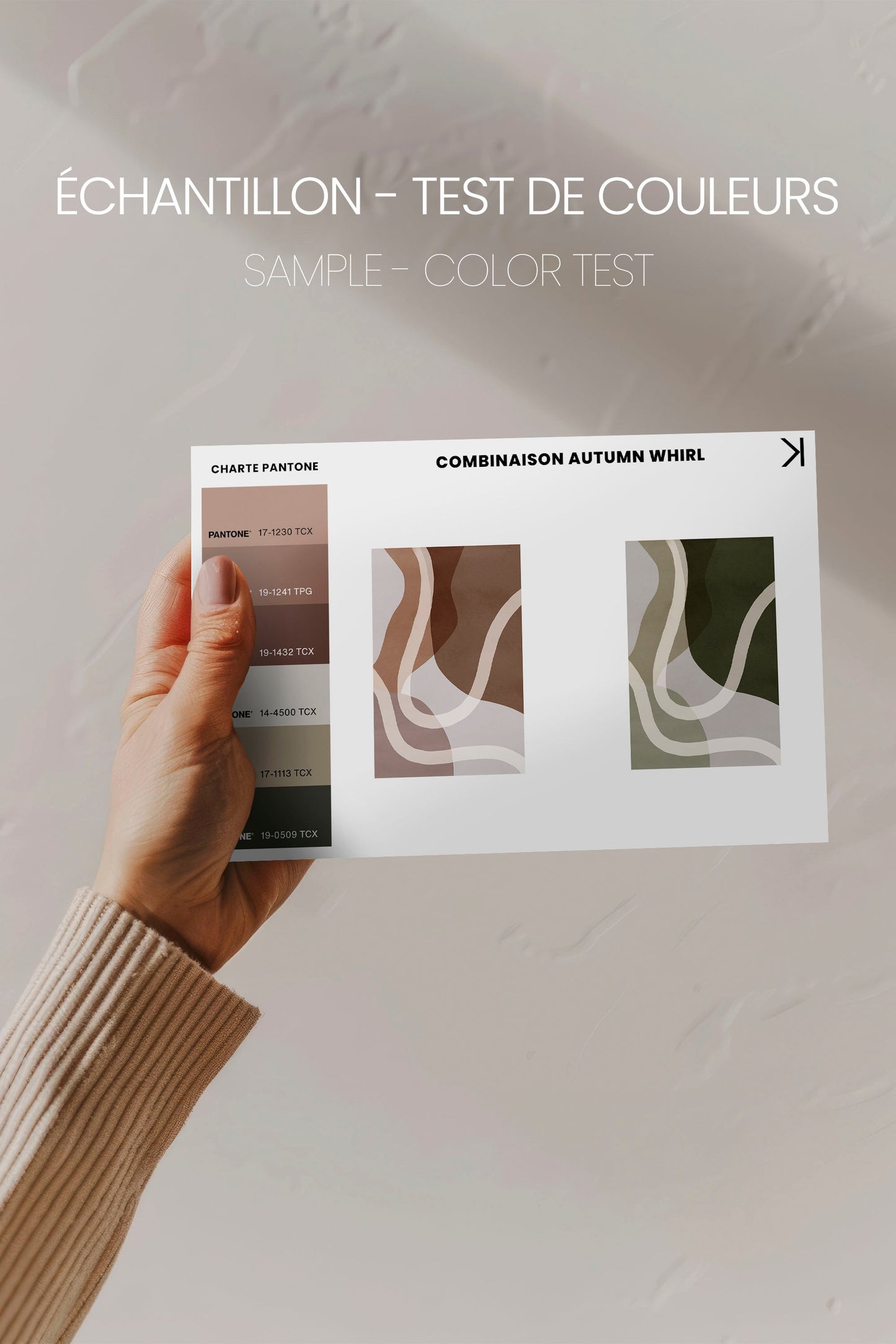 COMBINAISON AUTUMN WHIRL (2 toiles imprimées)