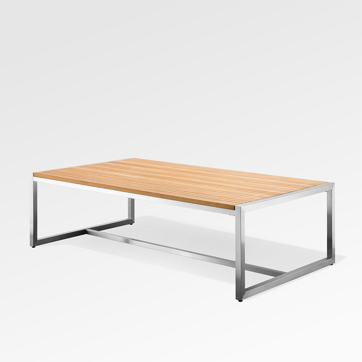 Acacia Teak Top Rectangle Coffee Table