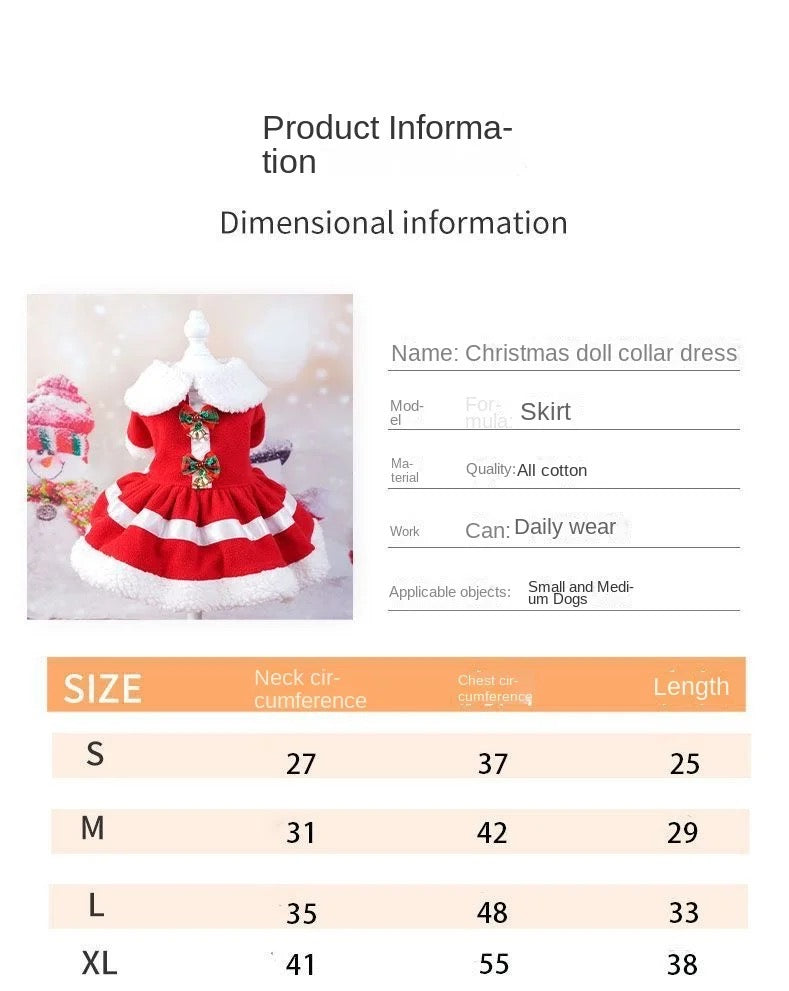 Nicholas Noel Holiday Dog Dress | Christmas Occasion Outfit