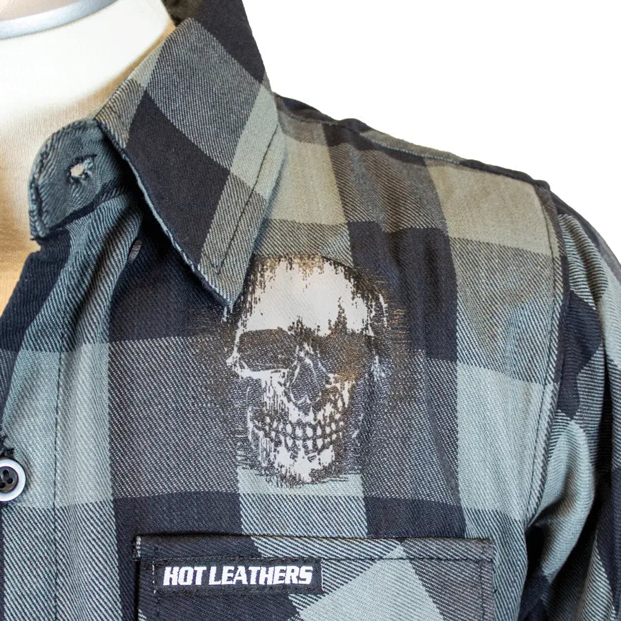 BOL Men's 'Grave Rub' Flannel Long Sleeve Shirt