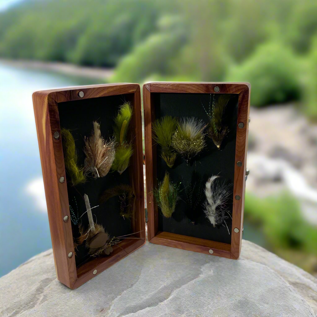 Local Hand Crafted Wooden Flyboxes & Fly Kits