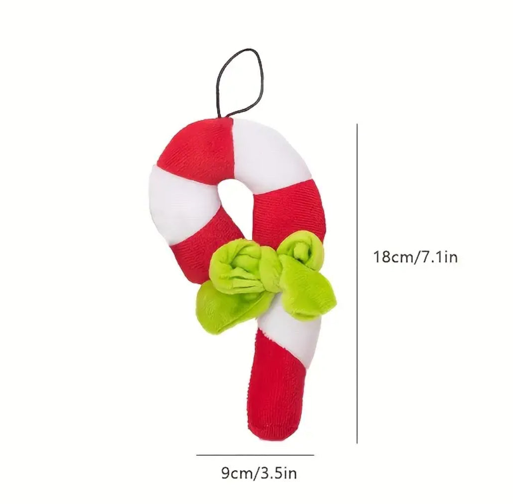 Candy Cane Dog Toy | Christmas Dog Toy