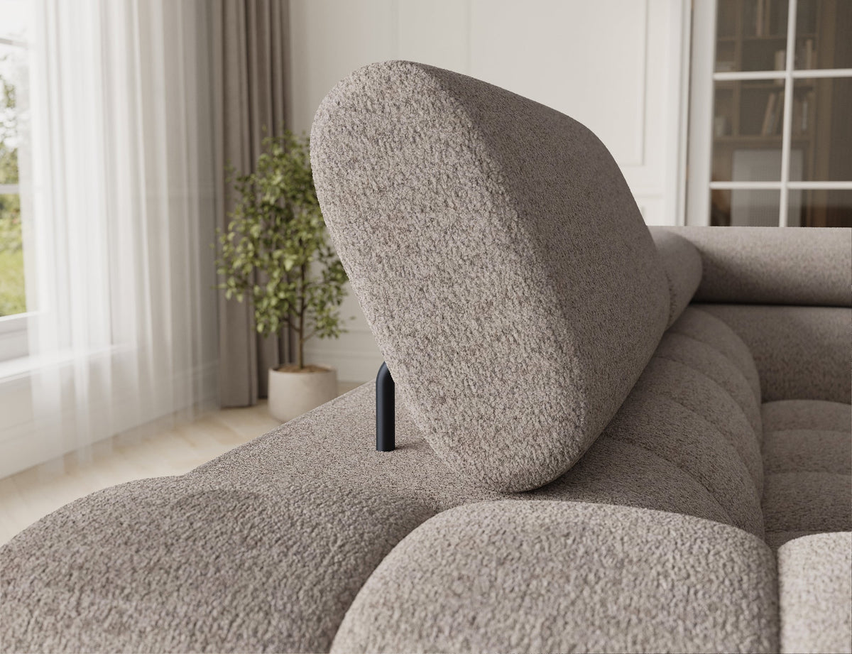Fectory Sectional Storage Sleeper Chaise Sofa - Beige