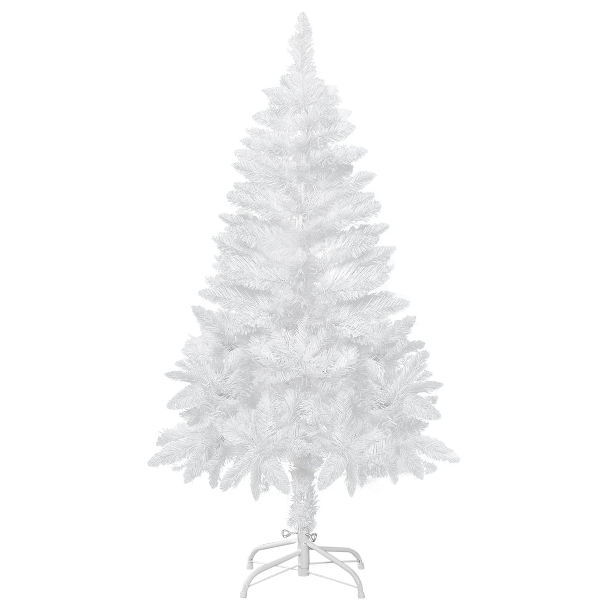 4ft Artificial Christmas Tree with Pine Realistic Branches, Auto Open, for Indoor Decoration, White