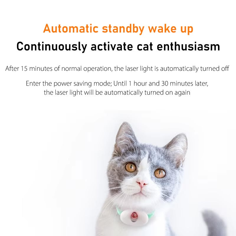 Smart Laser Cat Collar – Interactive Toy for Active Play