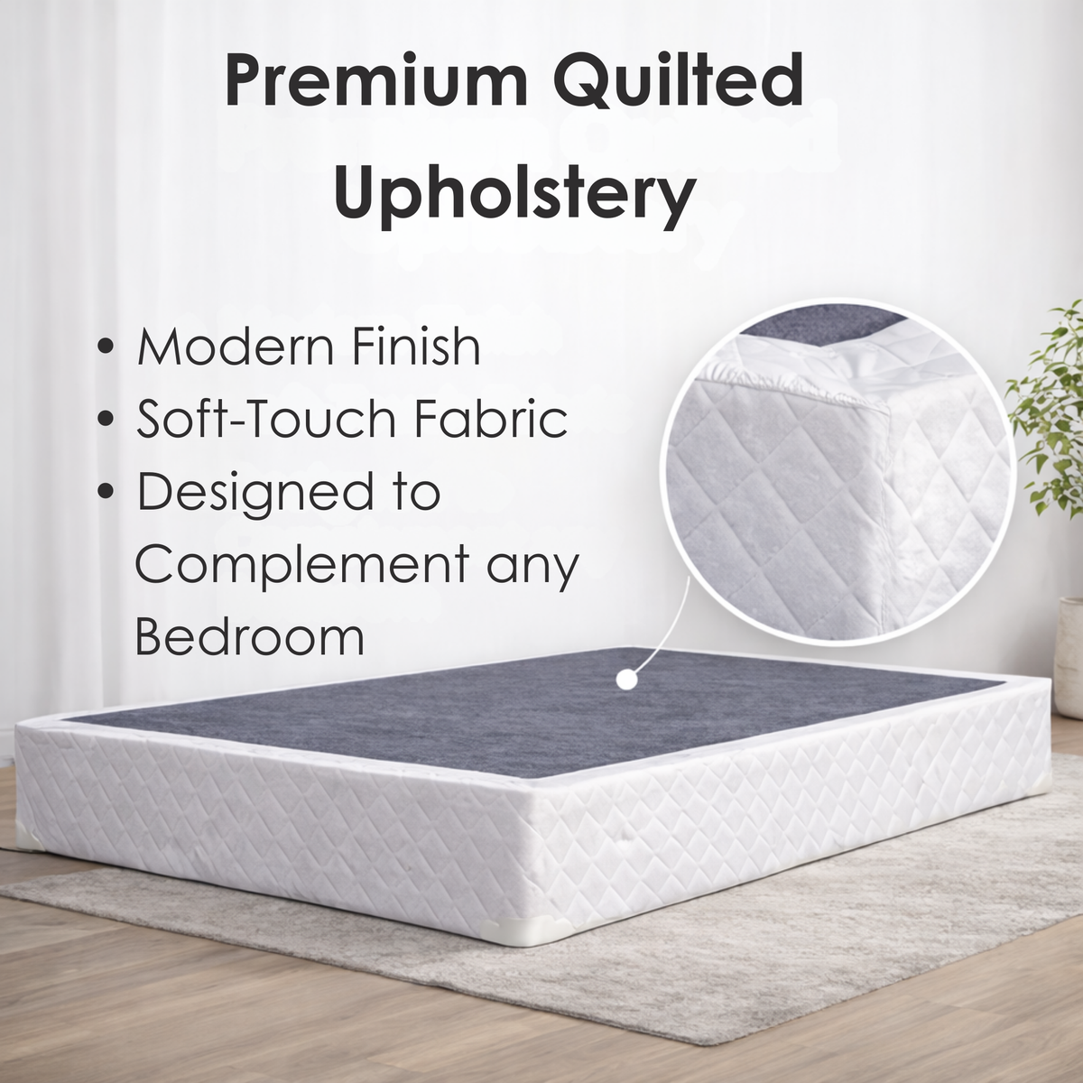 UltraFlex® EUPHORIA 14" Mattress and BoxSpring Set Orthopedic Eurotop Pocket Coil Foam Encased Eco-friendly Hybrid Mattress (Made in Canada)
