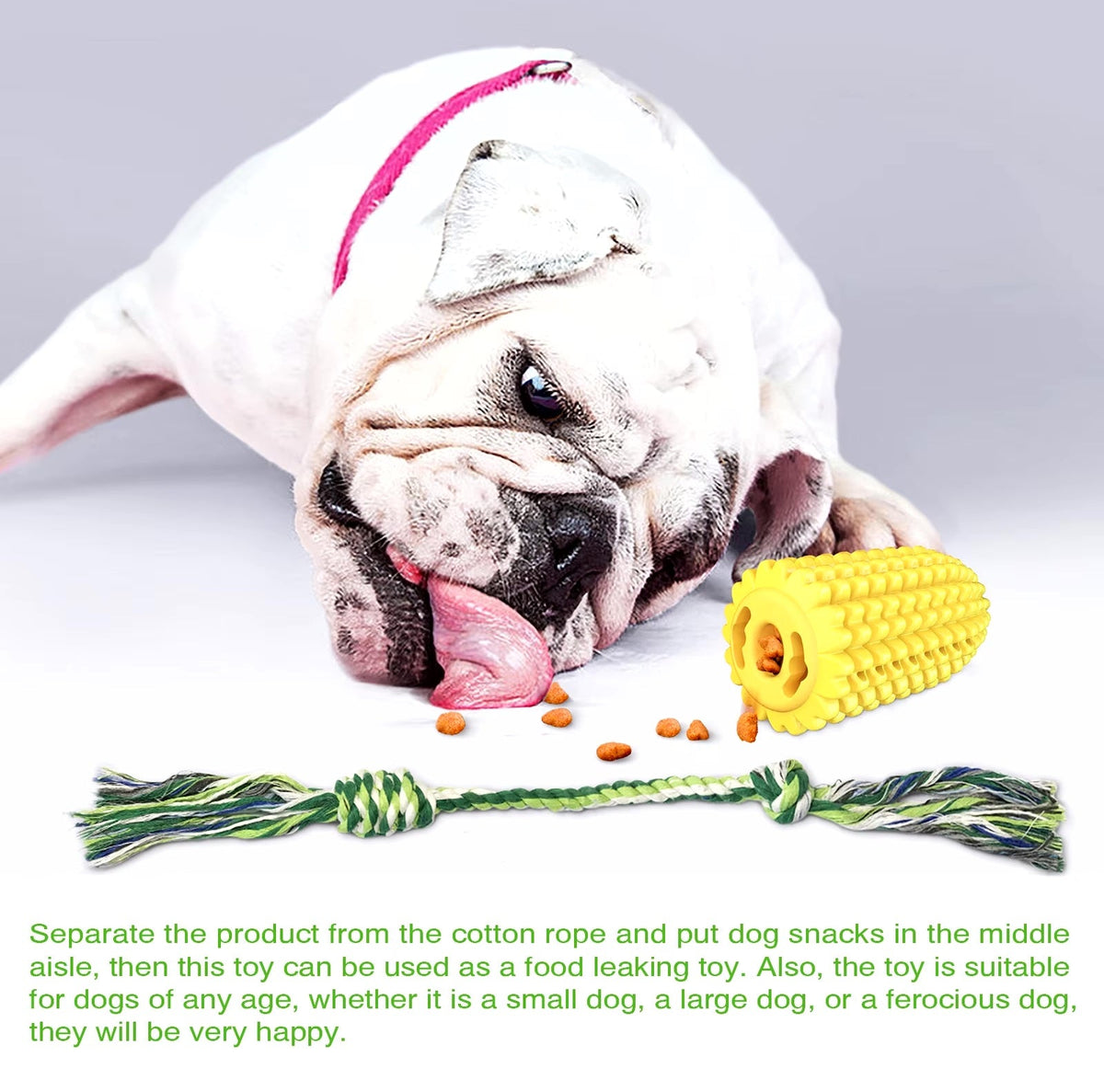 Indestructible Chew Toy for Aggressive Chewers Dog – Corn-Shaped