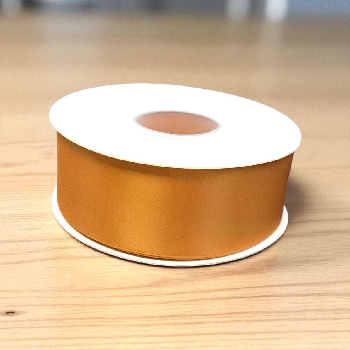 Satin Ribbon Double Face Orange #743 -3.8 cm Wide