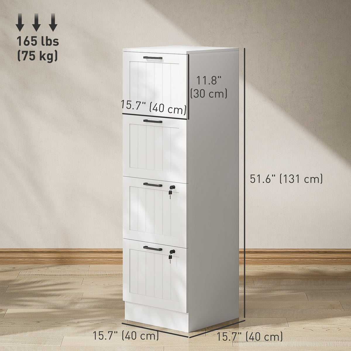 2 Drawer Filing Cabinet with Lock, Office Storage Cabinet with Adjustable Hanging Bars for A4 Letter Size Files, Black