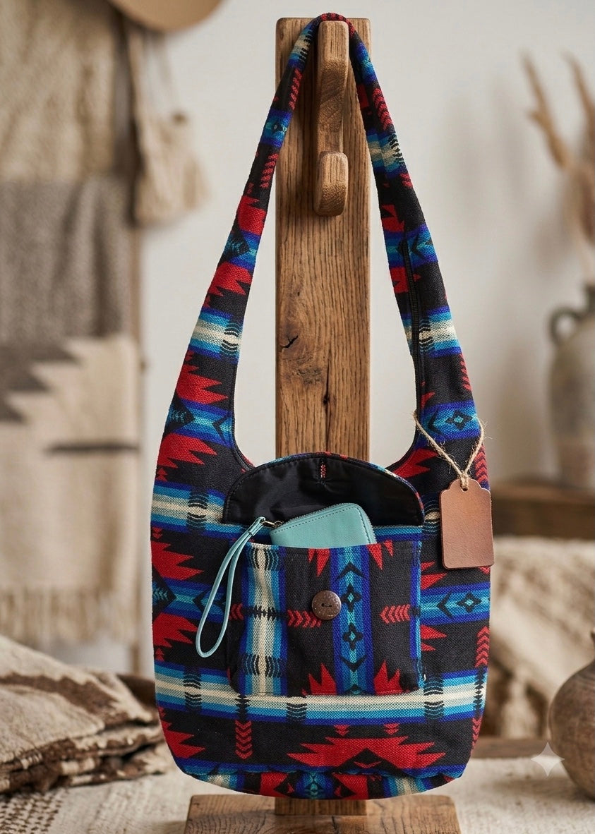Red and Blue soul Crossbody Bag