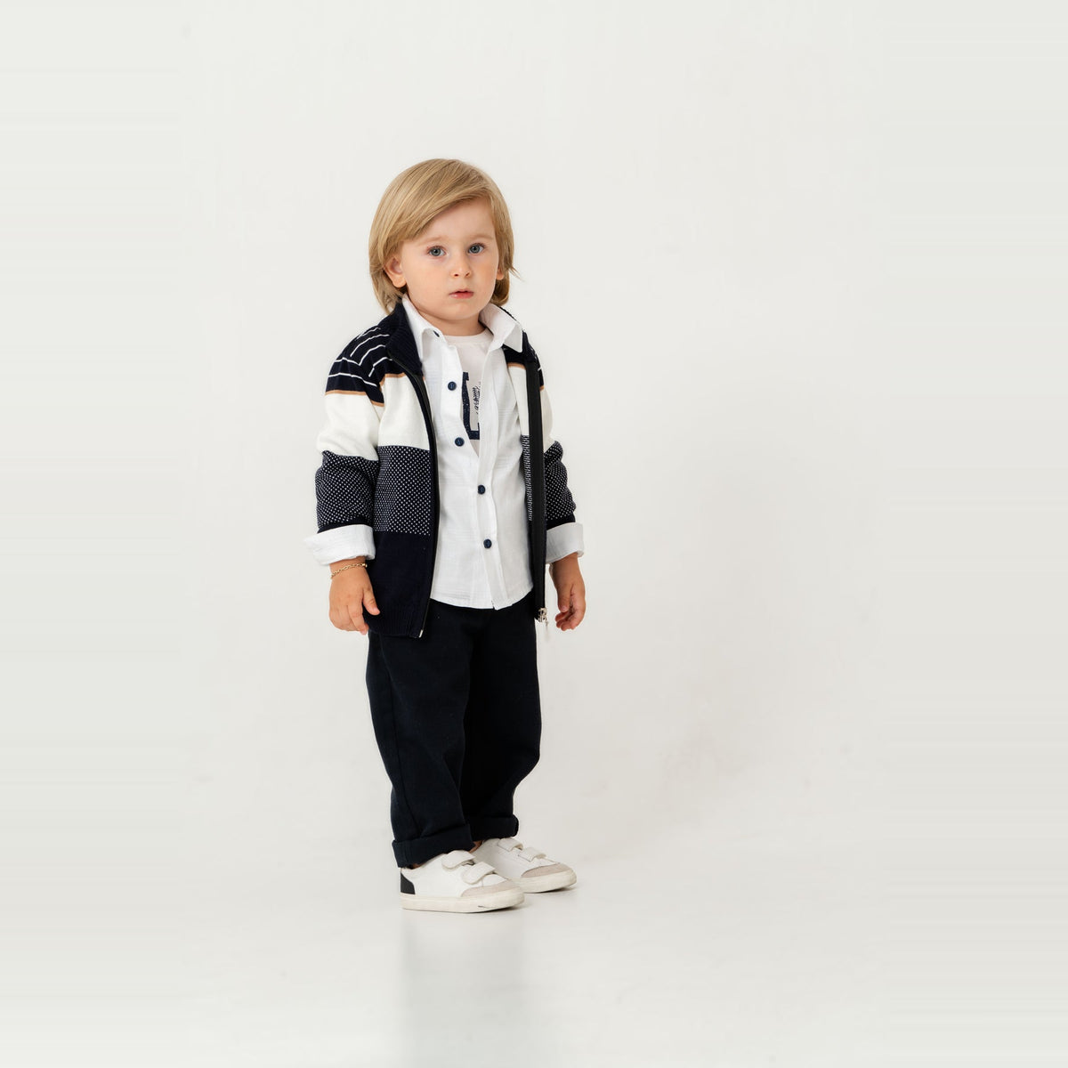 Stylish James Boys 4PC Sweater Set