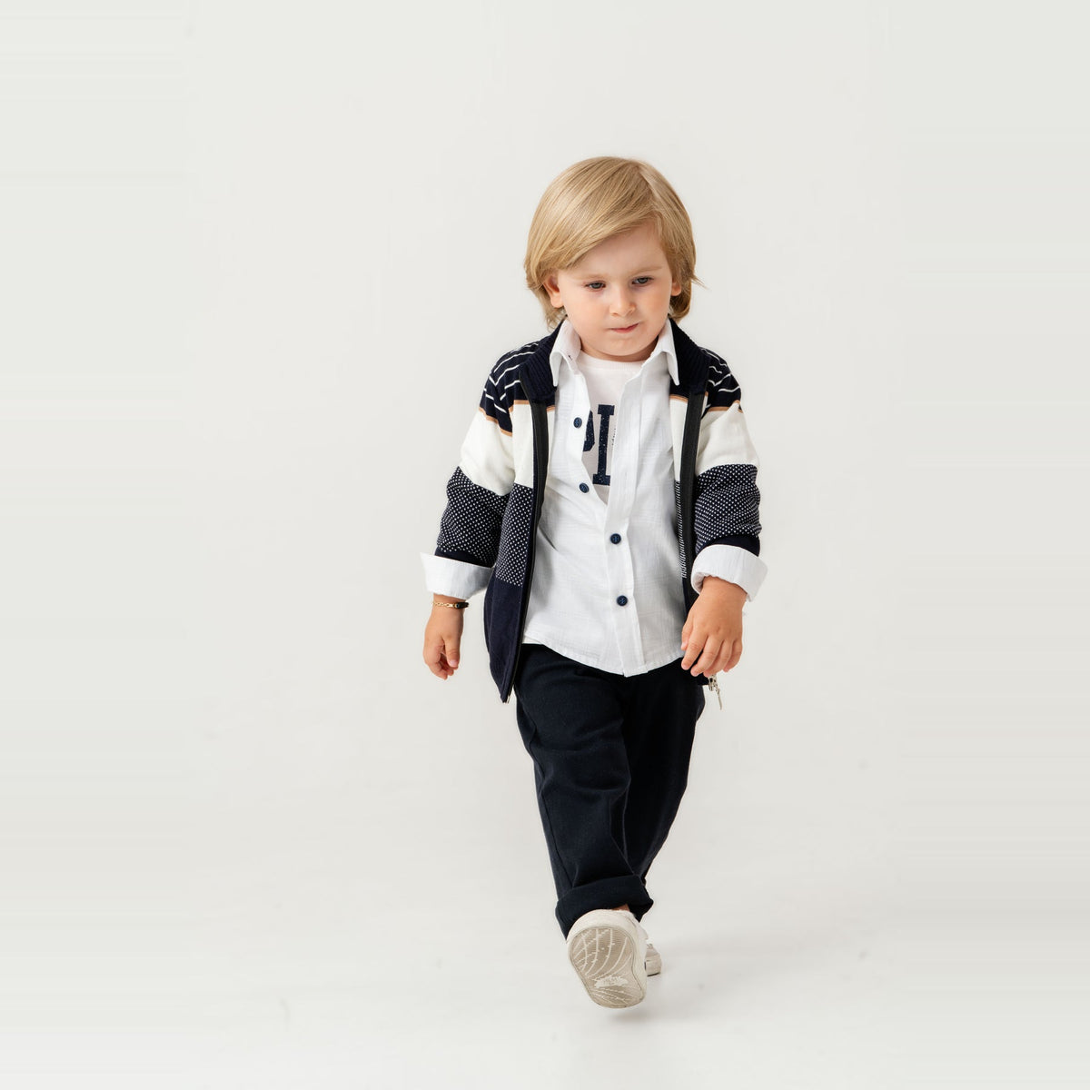 Stylish James Boys 4PC Sweater Set