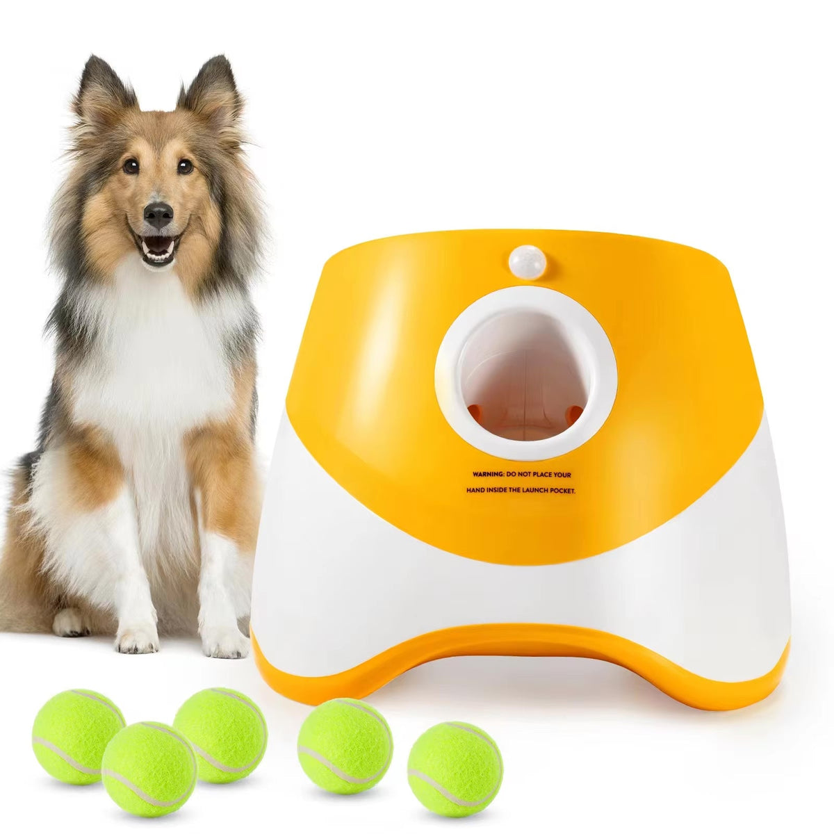 Automatic Interactive Ball Launcher Toy for Dogs