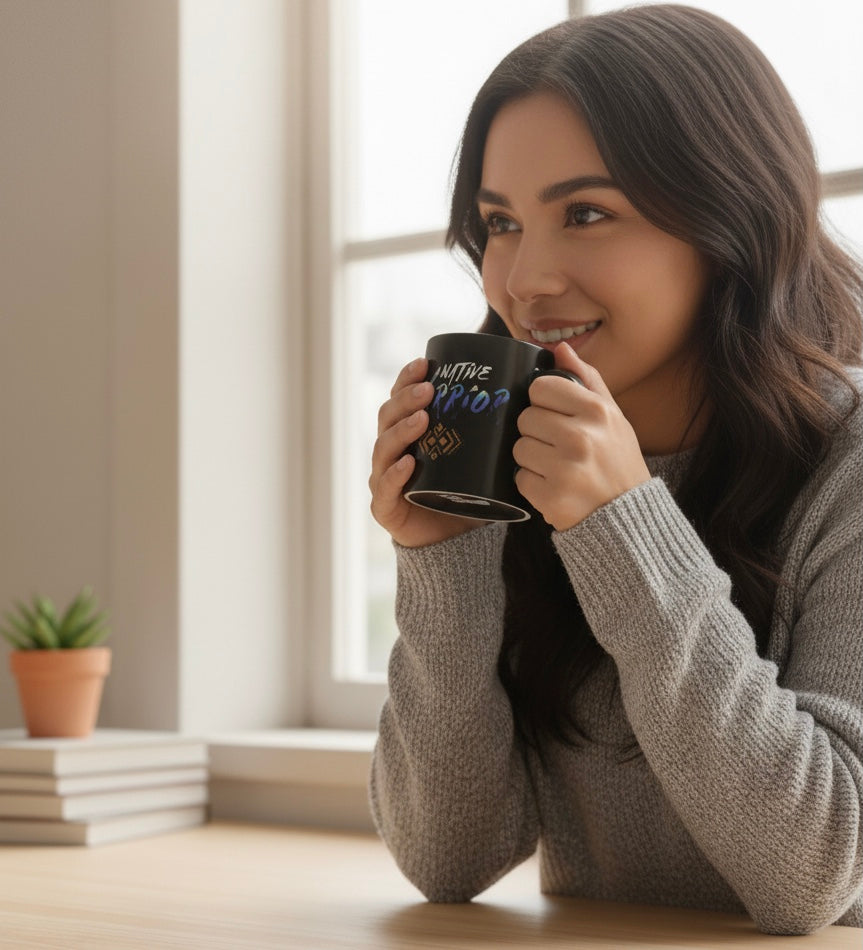 Southwestern Style Black Ceramic mug